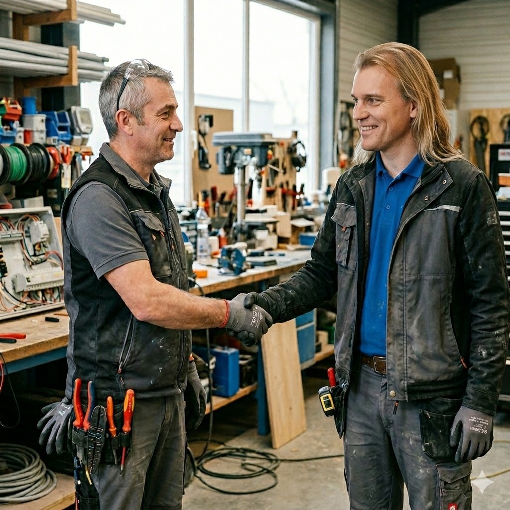 Prestation de service artisan électricien Condrieu relation client proximité EWF